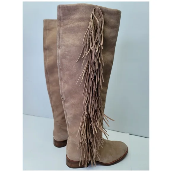 SAN EDELMAN "Josephine " tall boots with tassels size 5M - Picture 4 of 16